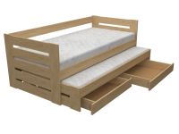 Dřevěná postel Lada 80x200 cm smrk