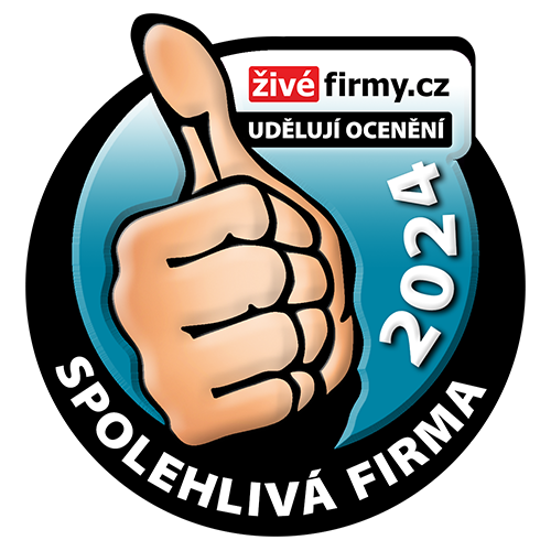 Odznak spolehlivé firmy pro rok 2024 od zivefirmy.cz